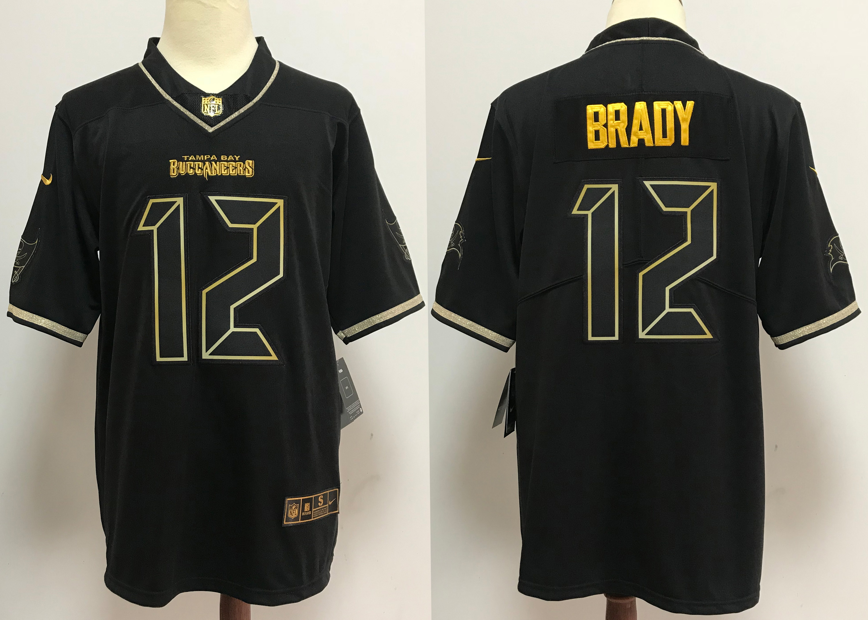 Men Tampa Bay Buccaneers 12 Brady black New Nike Limited NFL Jerseys